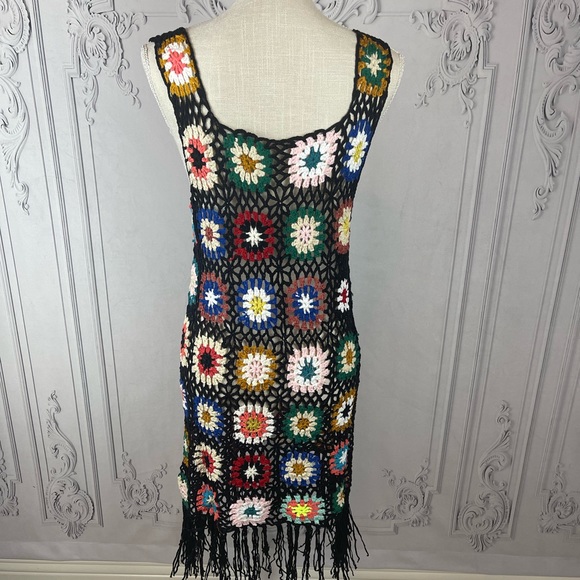 Bohemian Crochet Patchwork Dress - Picture 8 of 10